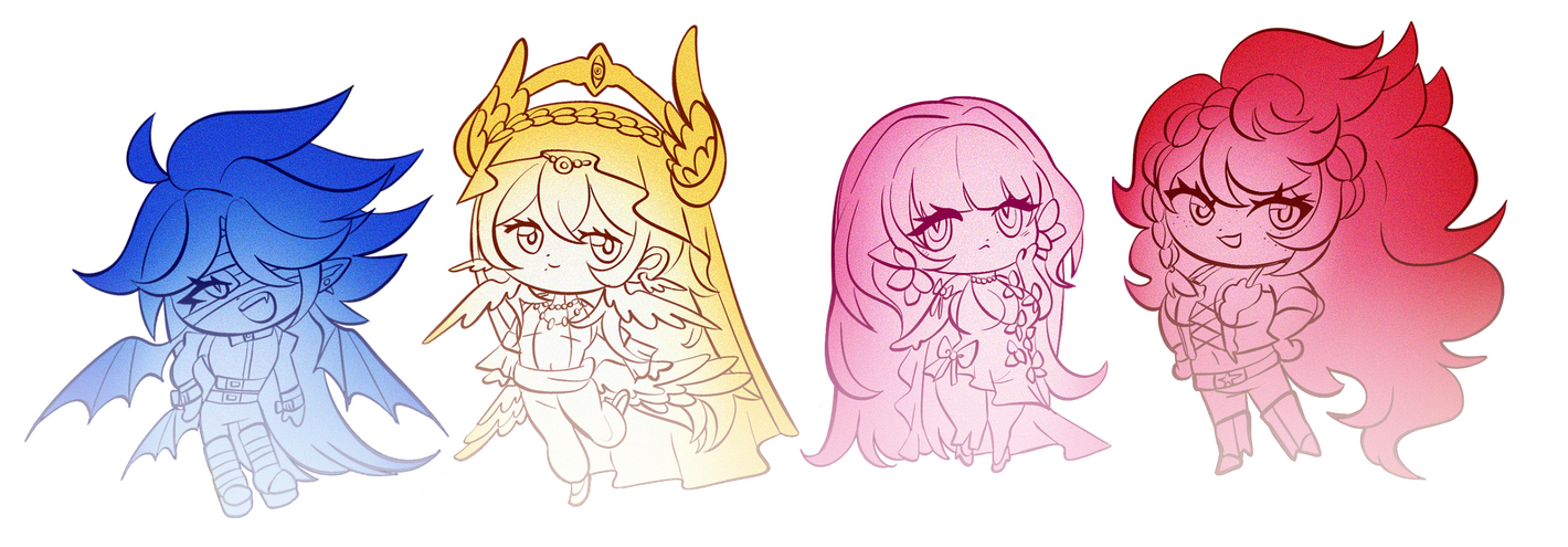 A bunch of My ocs A bunch of My ocs