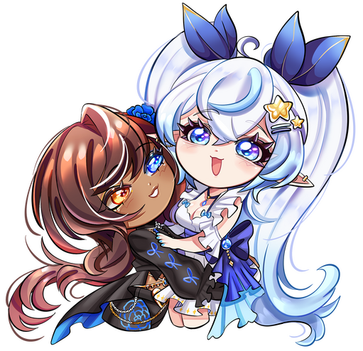 Chibi Birthday Commission for Kairinuu and Auraah