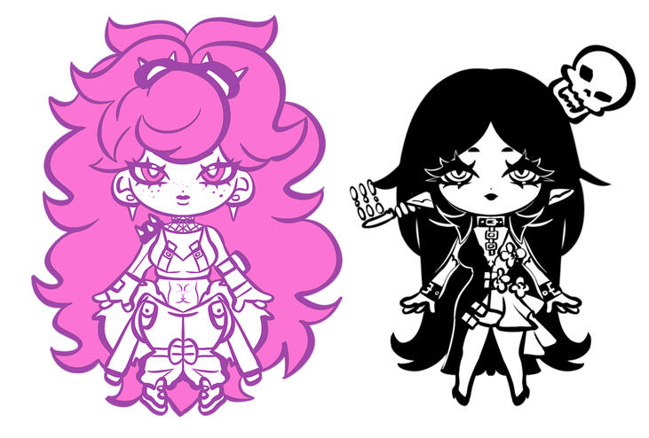 My Ocs Ayuna and Evieth